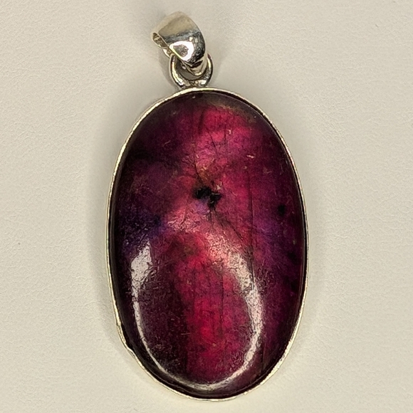 Purple Labradorite Pendant S925 Sterling Silver - Picture 3 of 6